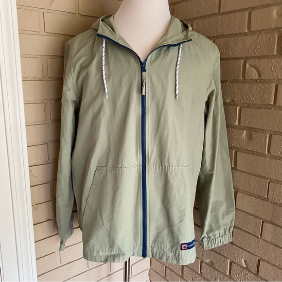 Southern Proper Green Full Zip Hooded Lightweight Men’s Jacket Large L Hiking - Picture 1 of 10